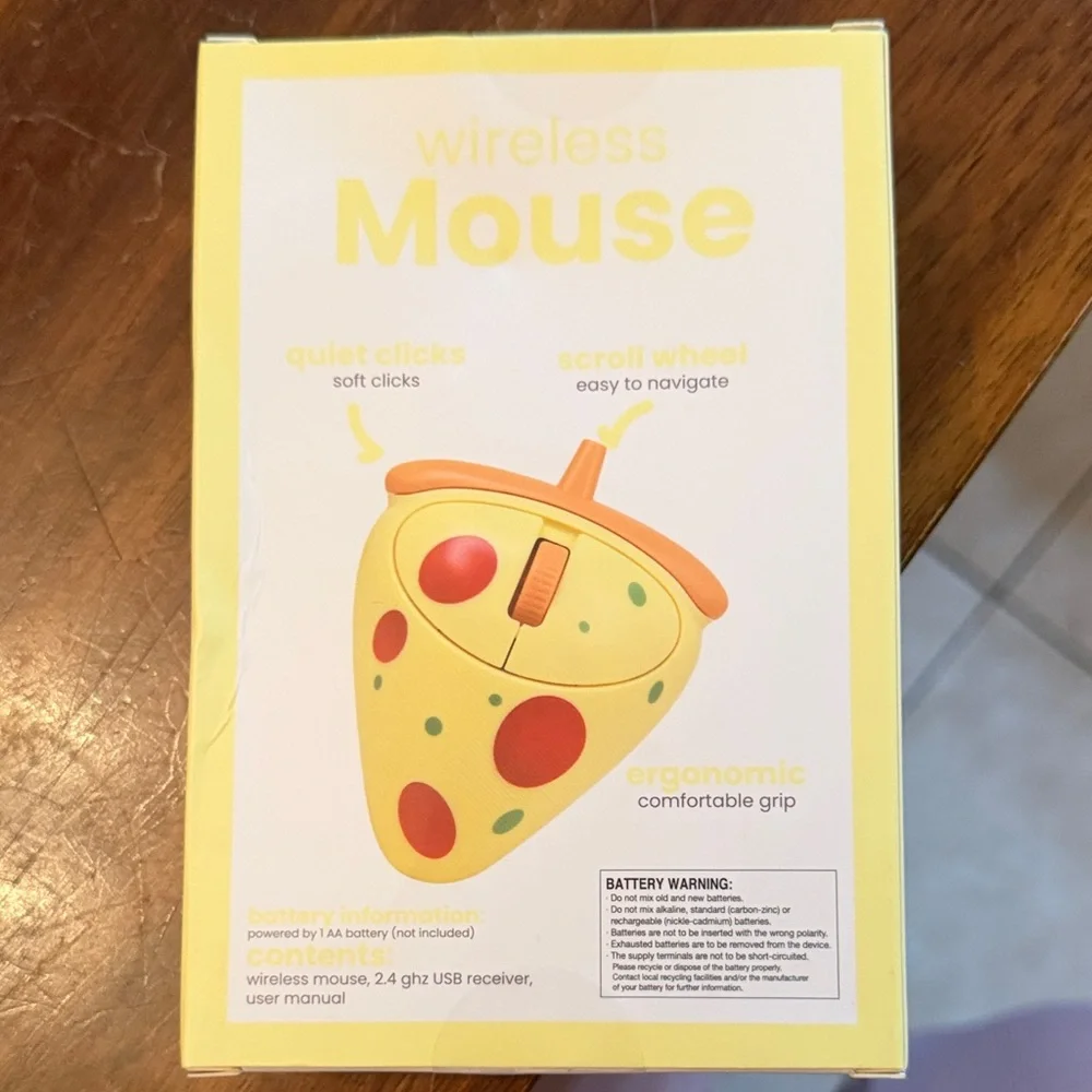 Wireless Pizza Slice Mouse